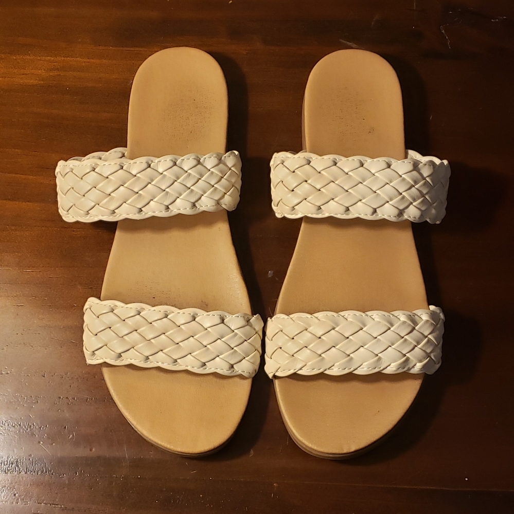 Nicole Miller Braided Strap Side On Sandal
